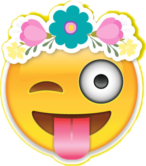 62-622368 emoji-emojistickers-flowercrown-thank-you-for-coming-emoji.png